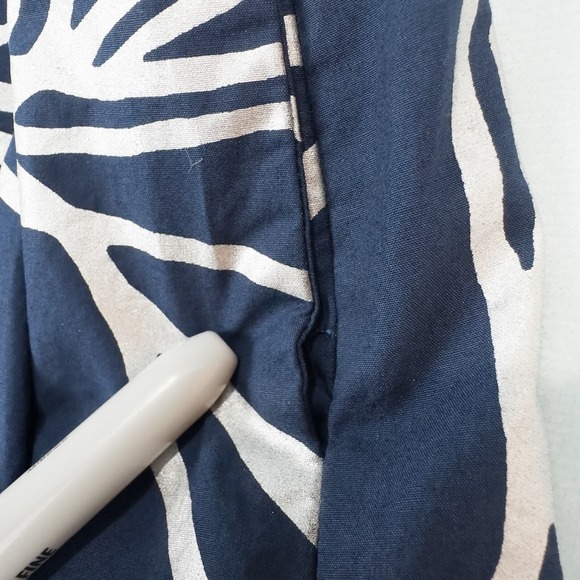 Talbots RSVP Floral Pleated Full Midi Skirt Size 8 Lined Blue Silver Pockets - Picture 8 of 16